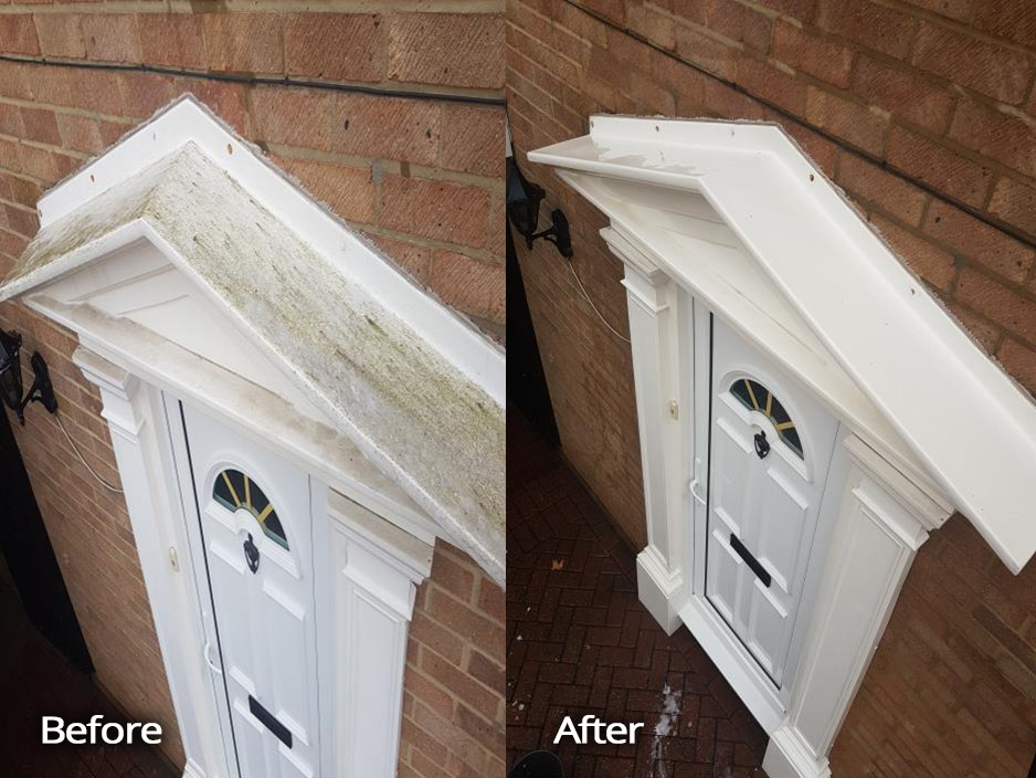 Fascia cleaning by Clean Cut in Swindon, UK