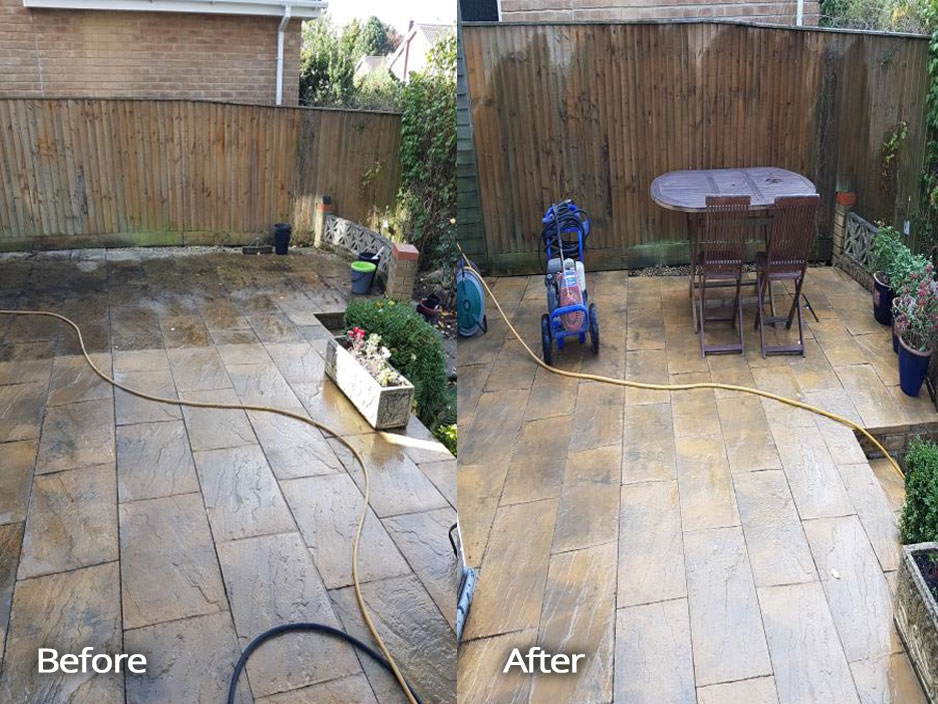 Patio and driveway cleaning by Clean Cut
