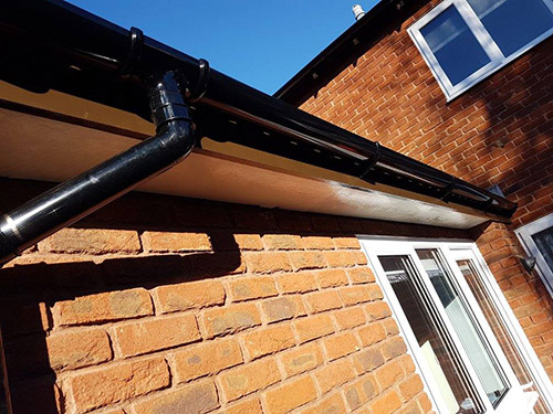 Home gutters after cleaning by Clean Cut. Gutter cleaning by Clean Cut in Swindon